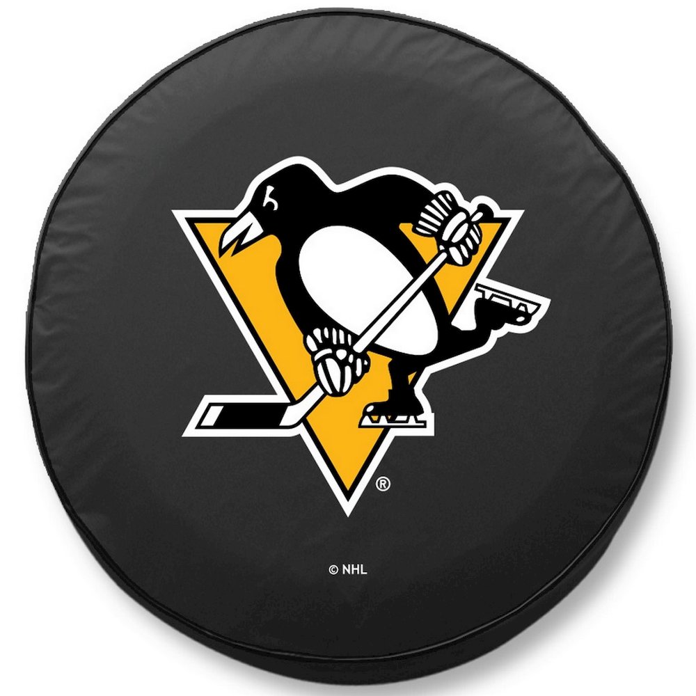 27 x 8 Pittsburgh Penguins Tire Cover. Picture 1