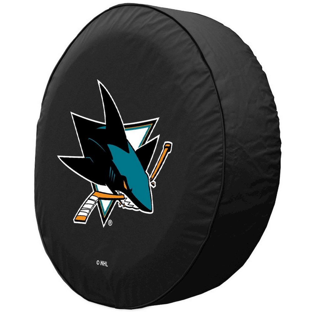 27 x 8 San Jose Sharks Tire Cover. Picture 2