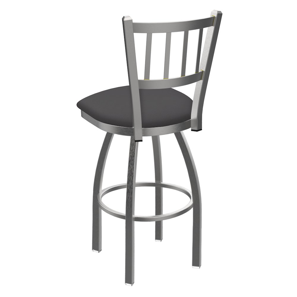 810 Contessa Stainless Steel 25" Swivel Counter Stool with Canter Storm Seat. Picture 2