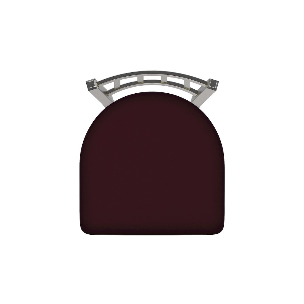 810 Contessa Stainless Steel 25" Swivel Counter Stool with Canter Bordeaux Seat. Picture 3