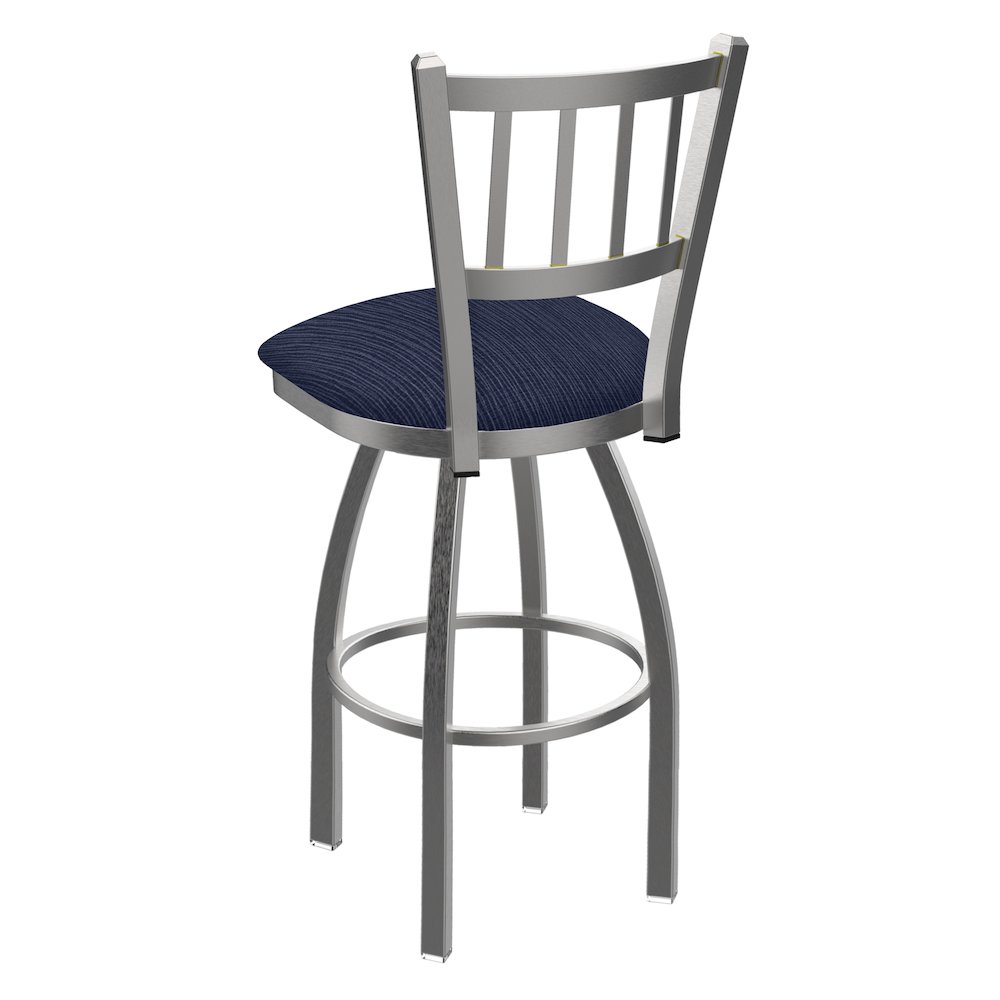 810 Contessa Stainless Steel 25" Swivel Counter Stool with Graph Anchor Seat. Picture 2