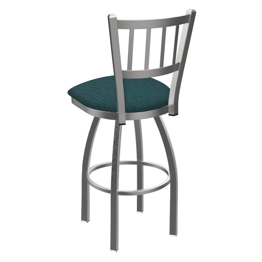 810 Contessa Stainless Steel 25" Swivel Counter Stool with Graph Tidal Seat. Picture 2