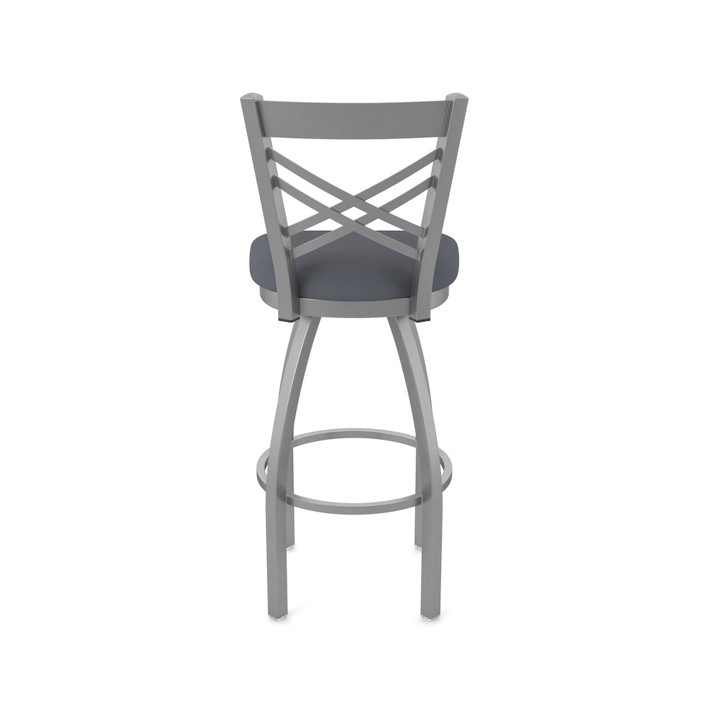 820 Catalina Stainless Steel 36" Swivel Bar Stool with Canter Storm Seat. Picture 6