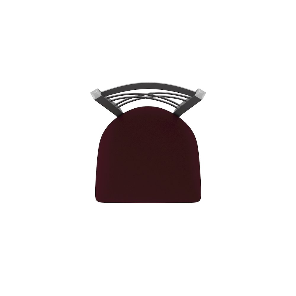 820 Catalina Stainless Steel 25" Swivel Counter Stool with Canter Bordeaux Seat. Picture 3