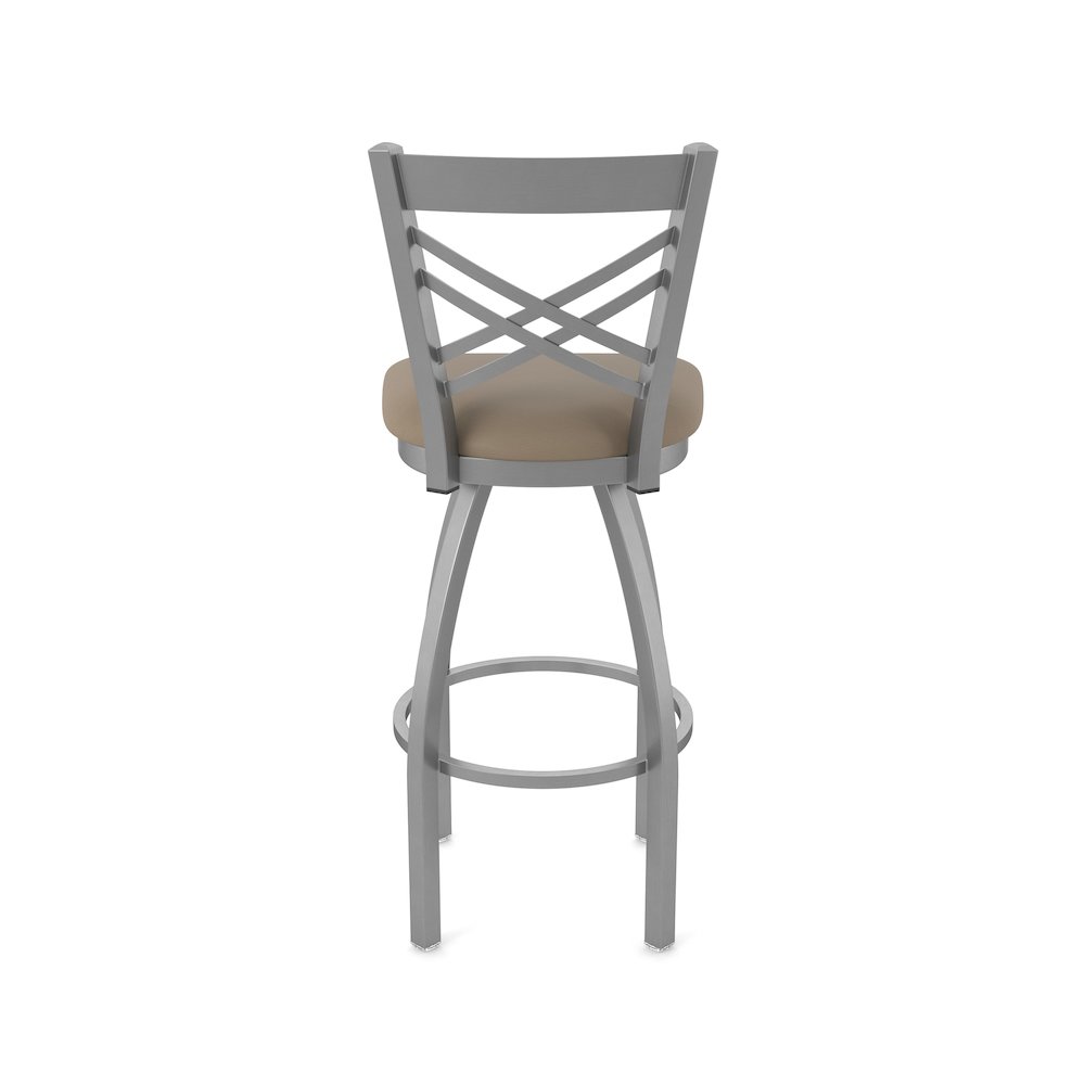 820 Catalina Stainless Steel 36" Swivel Bar Stool with Canter Earth Seat. Picture 6