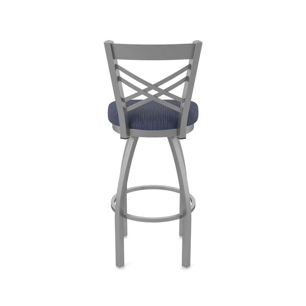 820 Catalina Stainless Steel 36" Swivel Bar Stool with Graph Anchor Seat. Picture 6