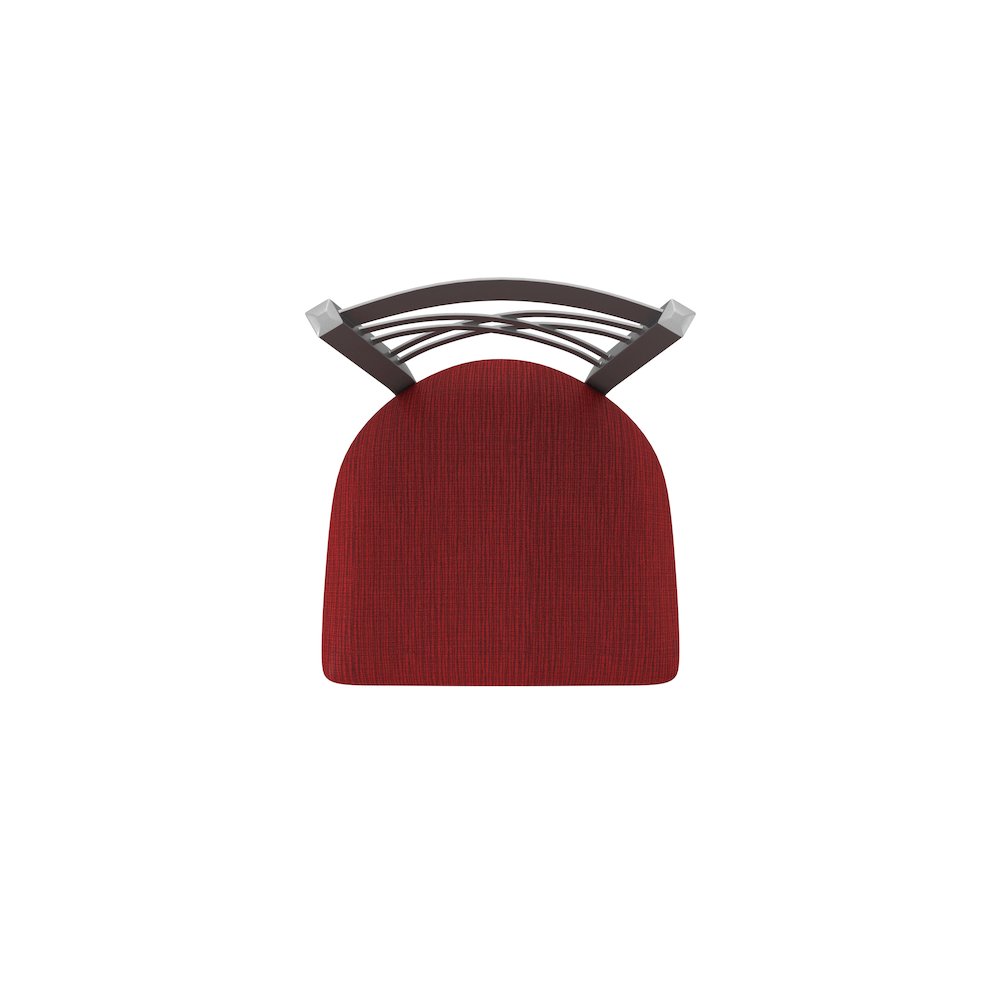 820 Catalina Stainless Steel 25" Swivel Counter Stool with Graph Ruby Seat. Picture 3