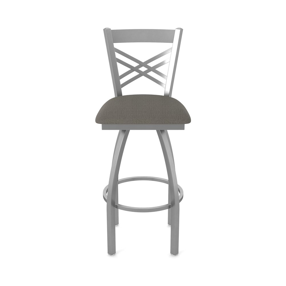 820 Catalina Stainless Steel 36" Swivel Bar Stool with Graph Chalice Seat. Picture 5