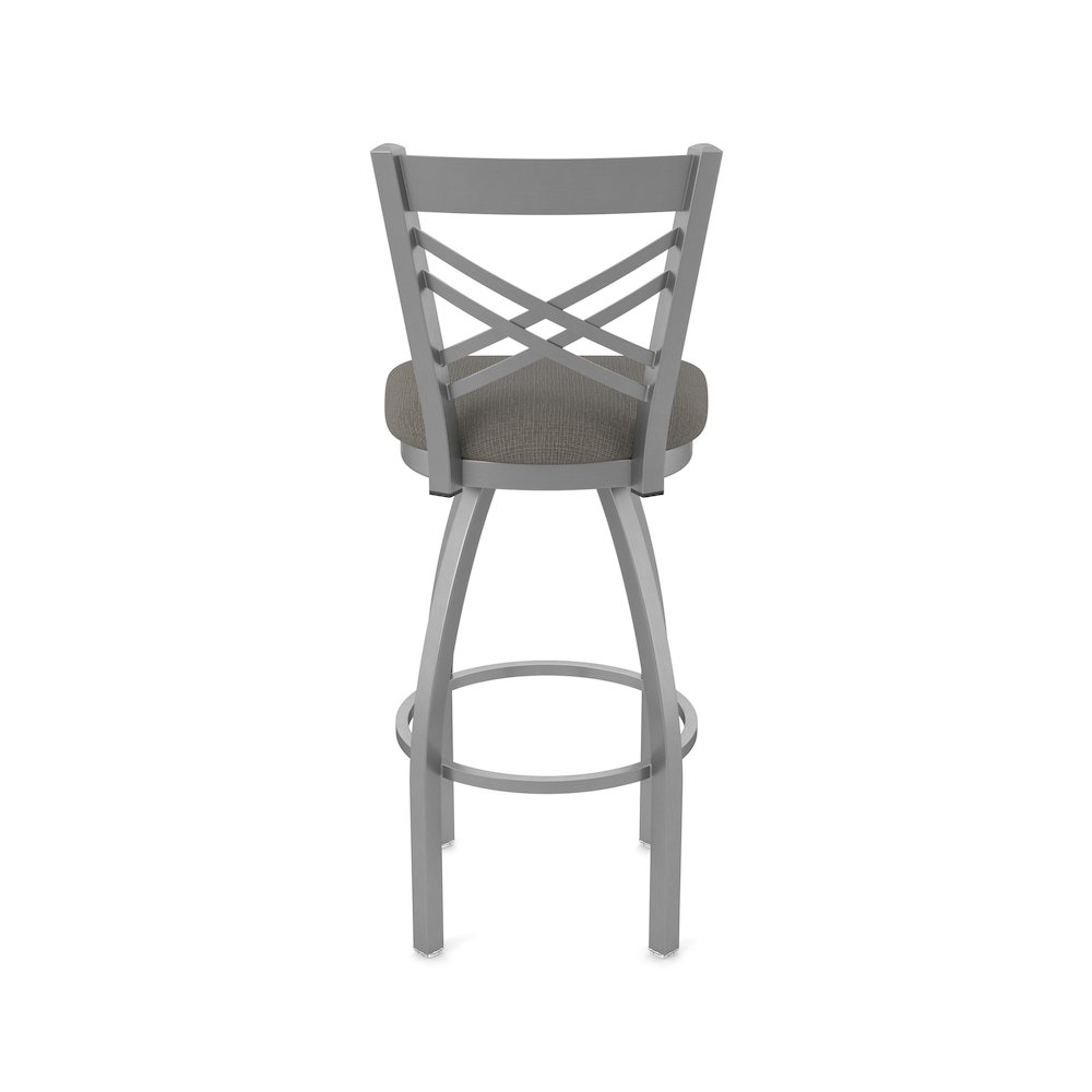 820 Catalina Stainless Steel 36" Swivel Bar Stool with Graph Chalice Seat. Picture 6