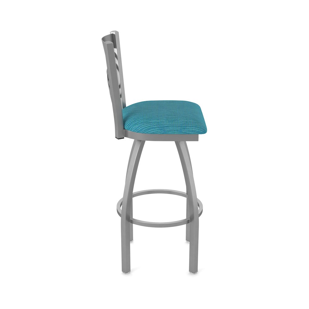 820 Catalina Stainless Steel 25" Swivel Counter Stool with Graph Tidal Seat. Picture 4