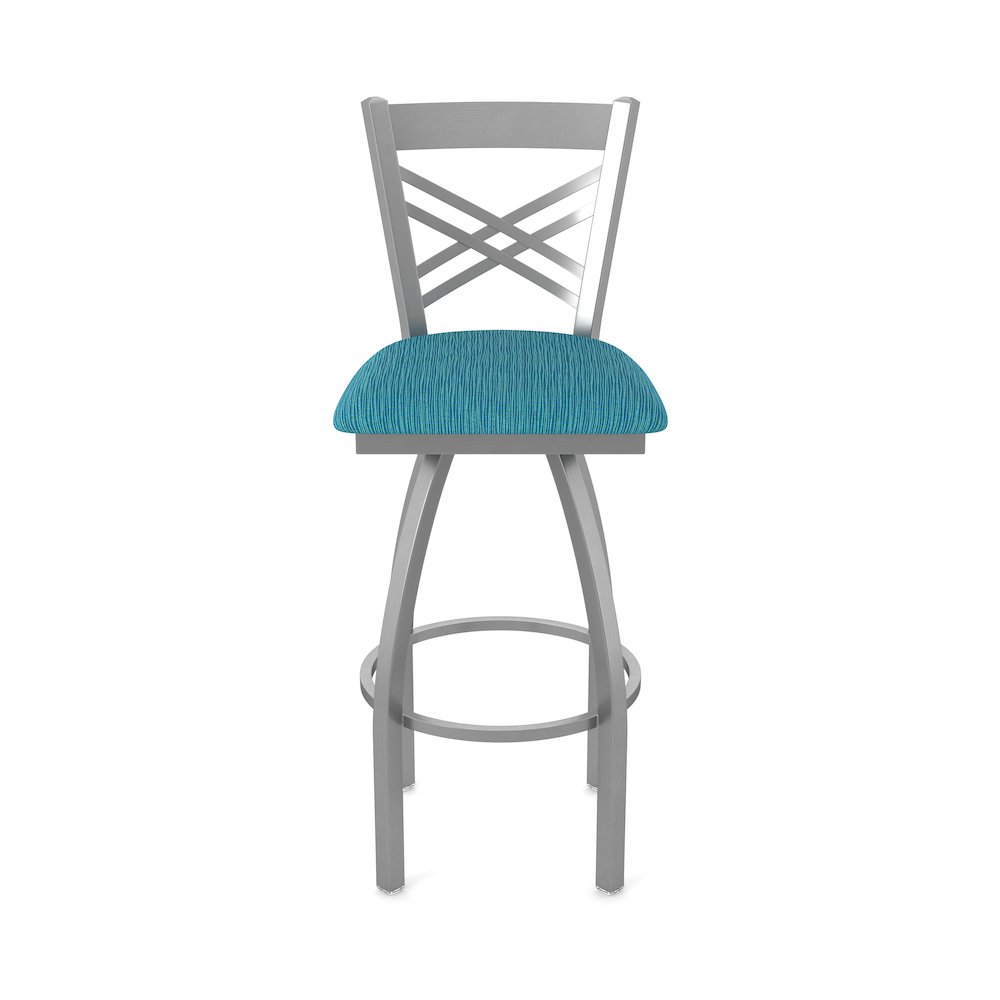 820 Catalina Stainless Steel 36" Swivel Bar Stool with Graph Tidal Seat. Picture 5