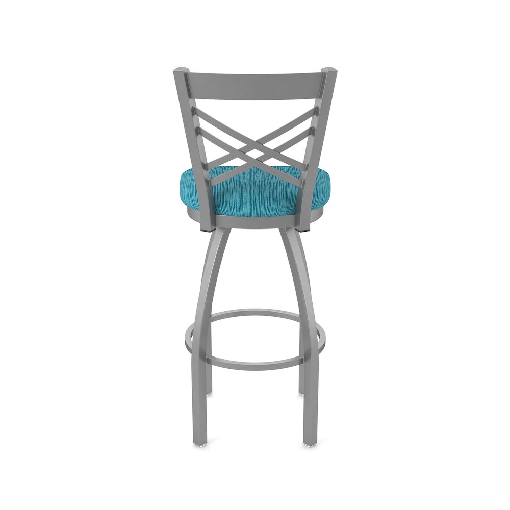 820 Catalina Stainless Steel 36" Swivel Bar Stool with Graph Tidal Seat. Picture 6