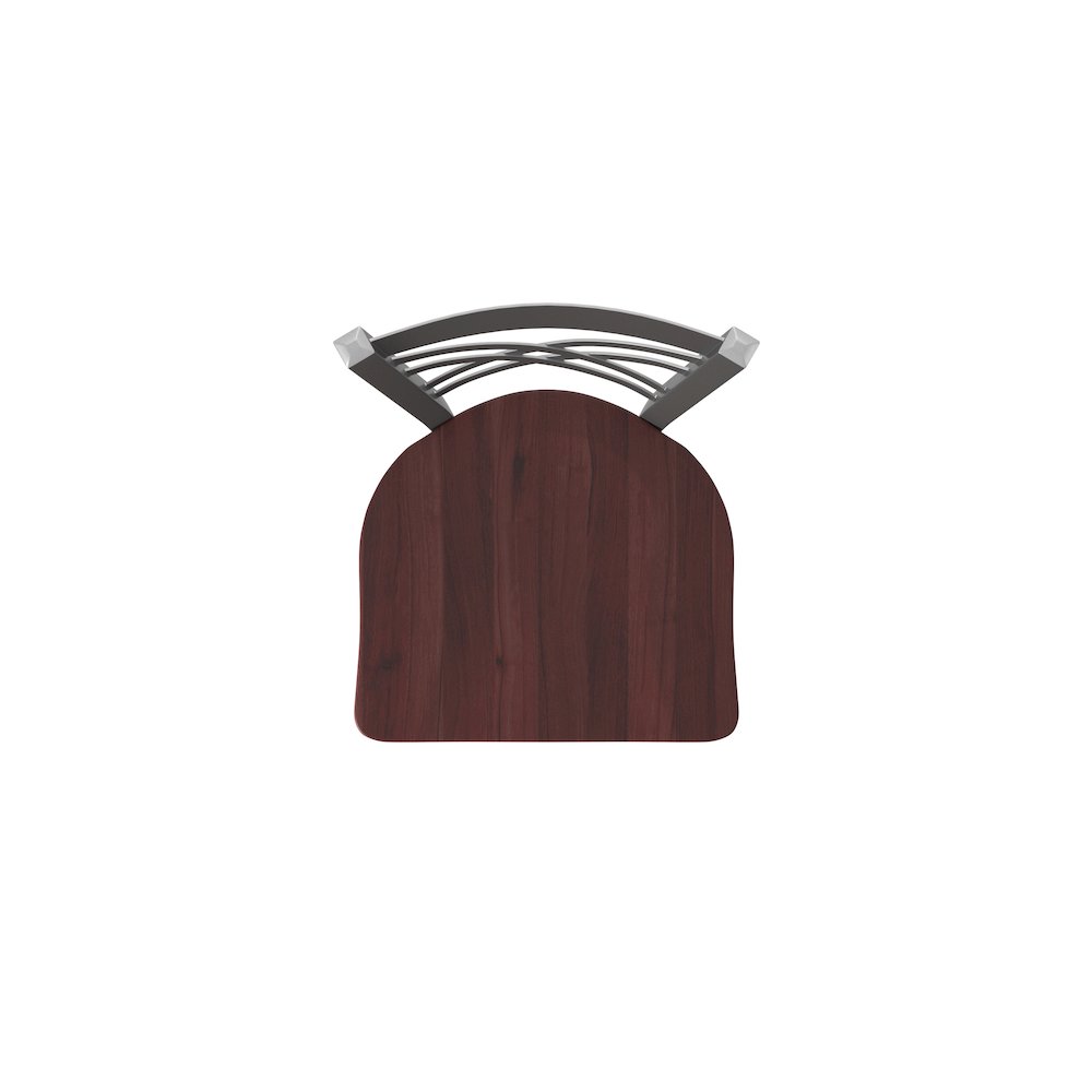 820 Catalina Stainless Steel 25" Swivel Counter Stool with Dark Cherry Maple Seat. Picture 3