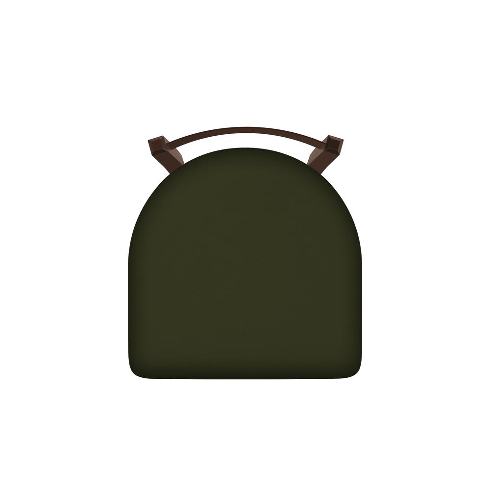 821 Catalina 18" Low Back Swivel Vanity Stool with Bronze Finish and Canter Pine Seat. Picture 3