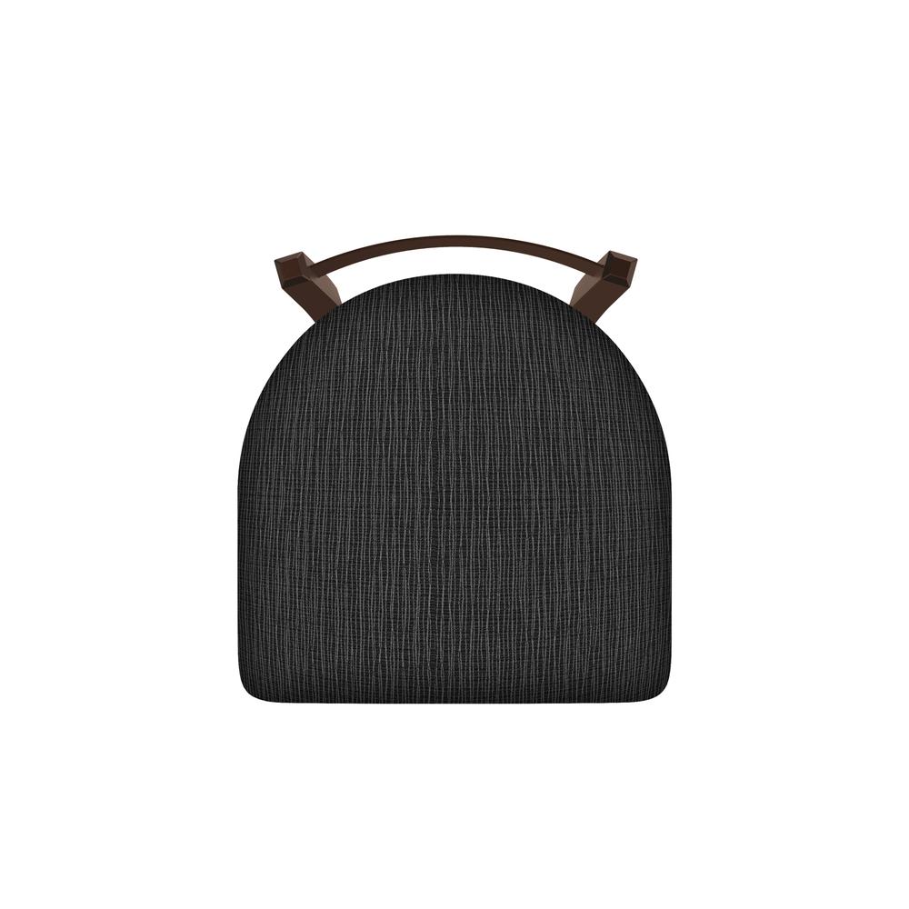 821 Catalina 18" Low Back Swivel Vanity Stool with Bronze Finish and Graph Coal Seat. Picture 3