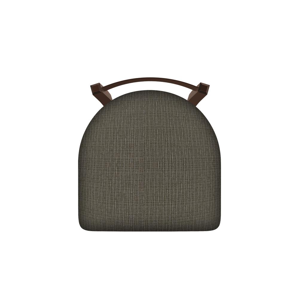 821 Catalina 18" Low Back Swivel Vanity Stool with Bronze Finish and Graph Chalice Seat. Picture 3