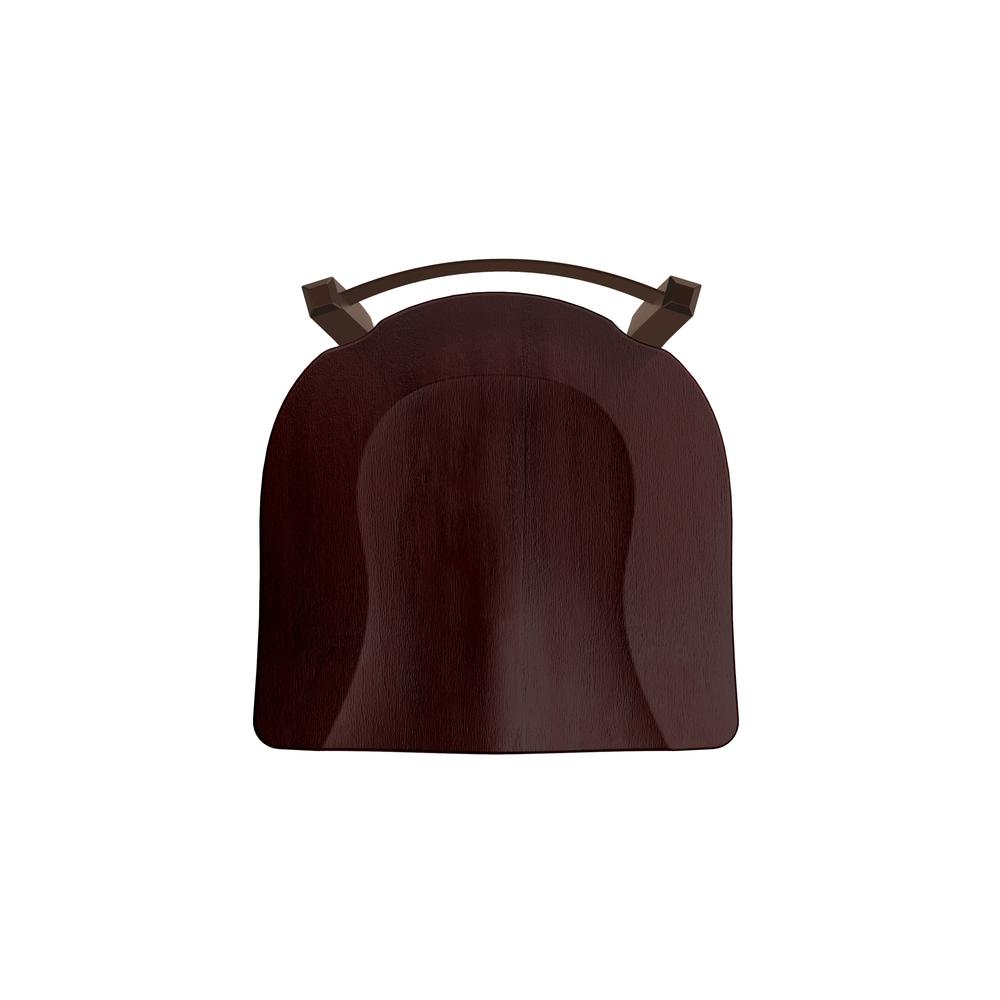 821 Catalina 30" Low Back Swivel Bar Stool with Bronze Finish and Dark Cherry Maple Seat. Picture 3
