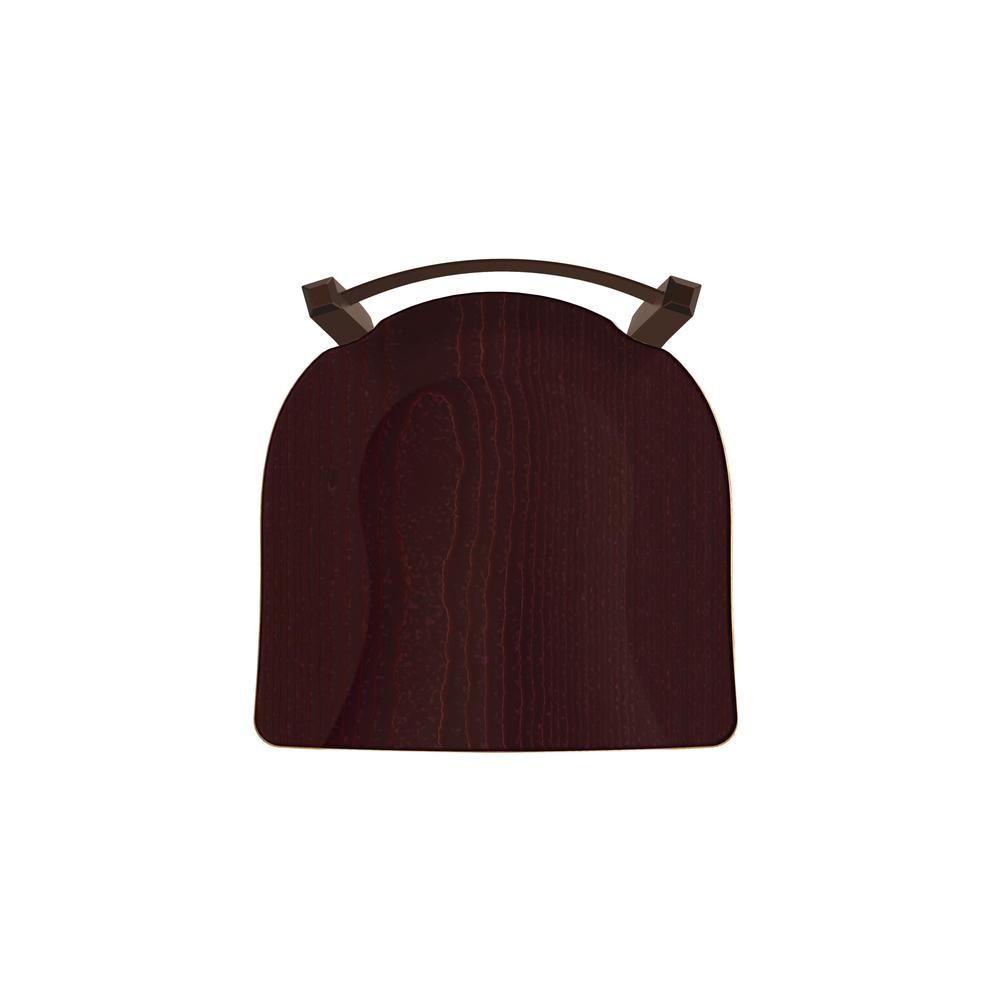 821 Catalina 30" Low Back Swivel Bar Stool with Bronze Finish and Dark Cherry Oak Seat. Picture 3