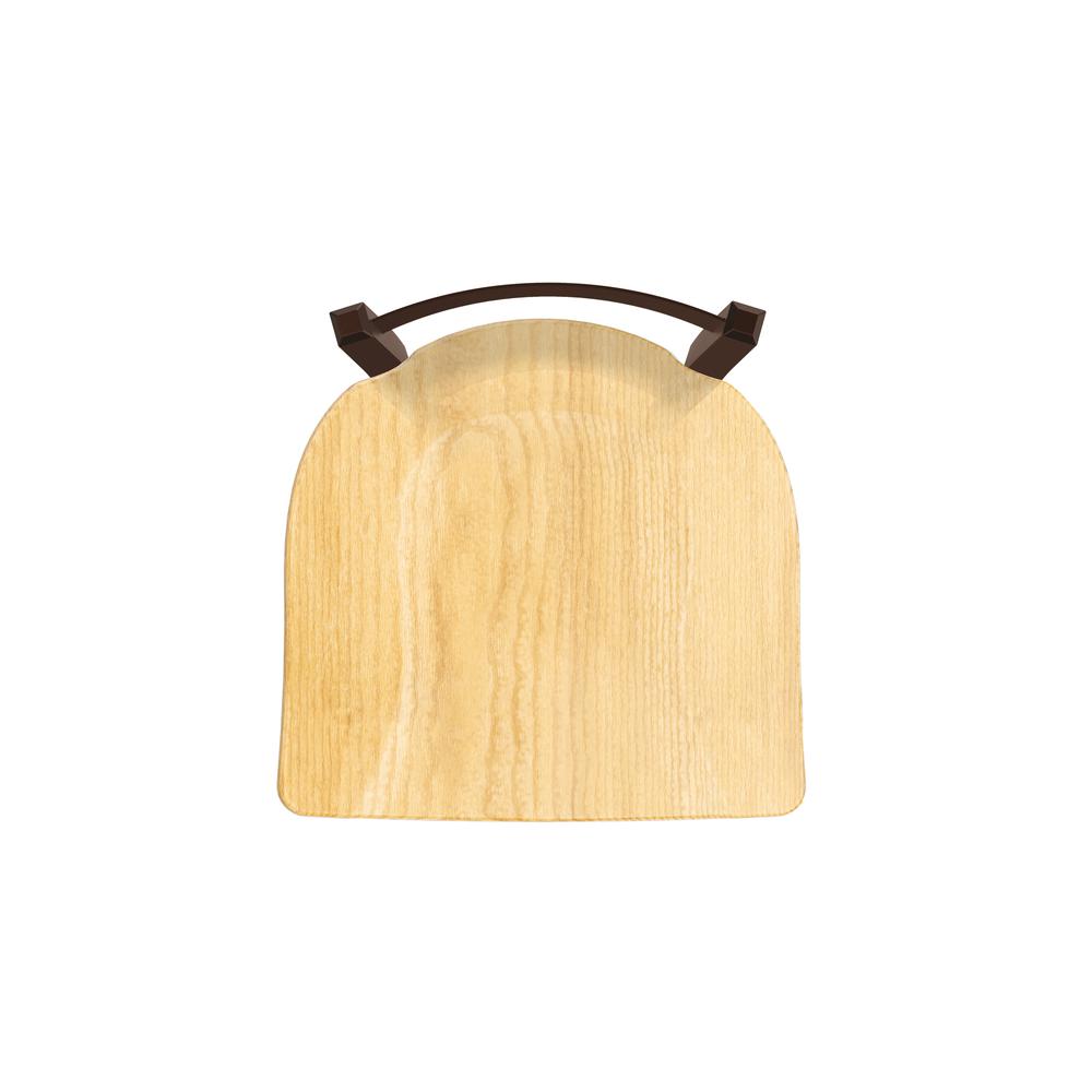 821 Catalina 30" Low Back Swivel Bar Stool with Bronze Finish and Natural Oak Seat. Picture 3