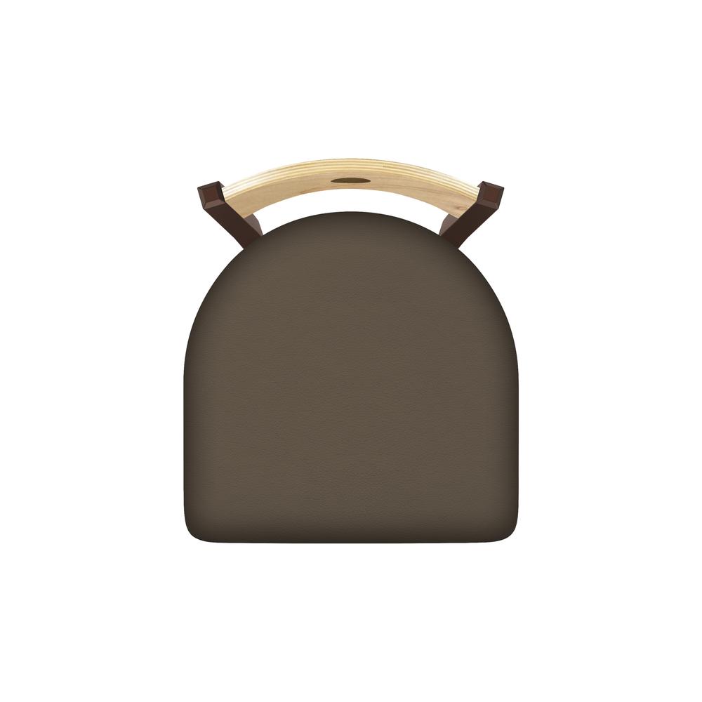 830 Voltaire 36" Swivel Counter Stool with Bronze Finish, Natural Back, and Canter Earth Seat. Picture 3