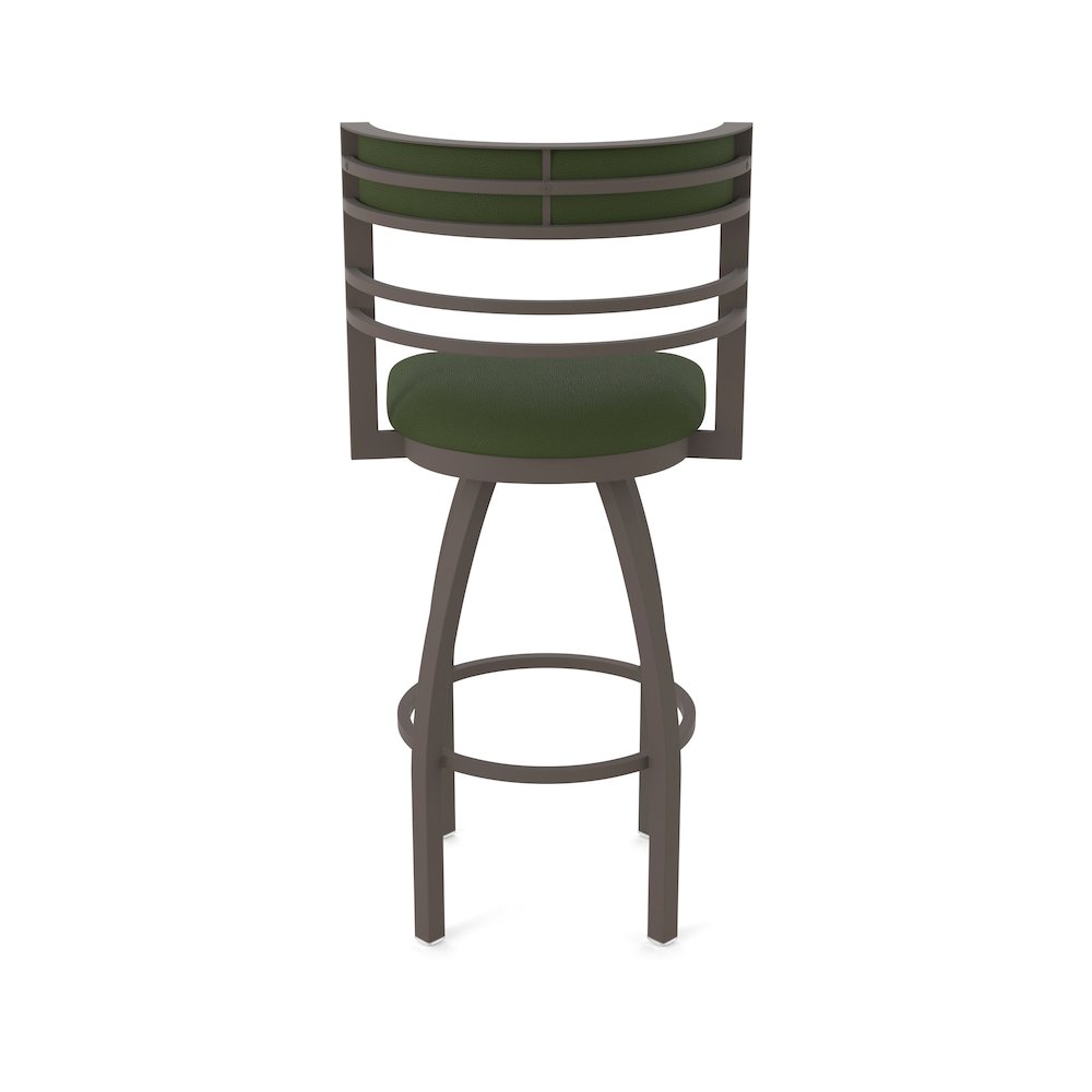 Swivel Counter Stool with Bronze Finish and Canter Pine Seat and Back. Picture 6