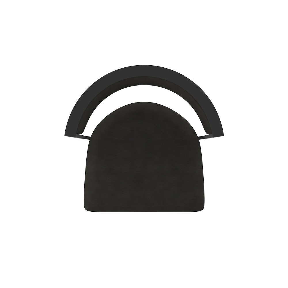 Swivel Counter Stool with Black Wrinkle Finish and Canter Espresso Seat and Back. Picture 3