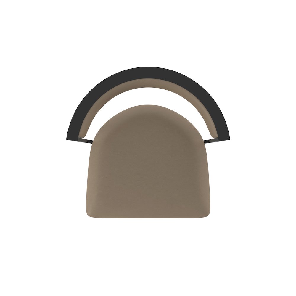 Swivel Counter Stool with Black Wrinkle Finish and Canter Earth Seat and Back. Picture 3
