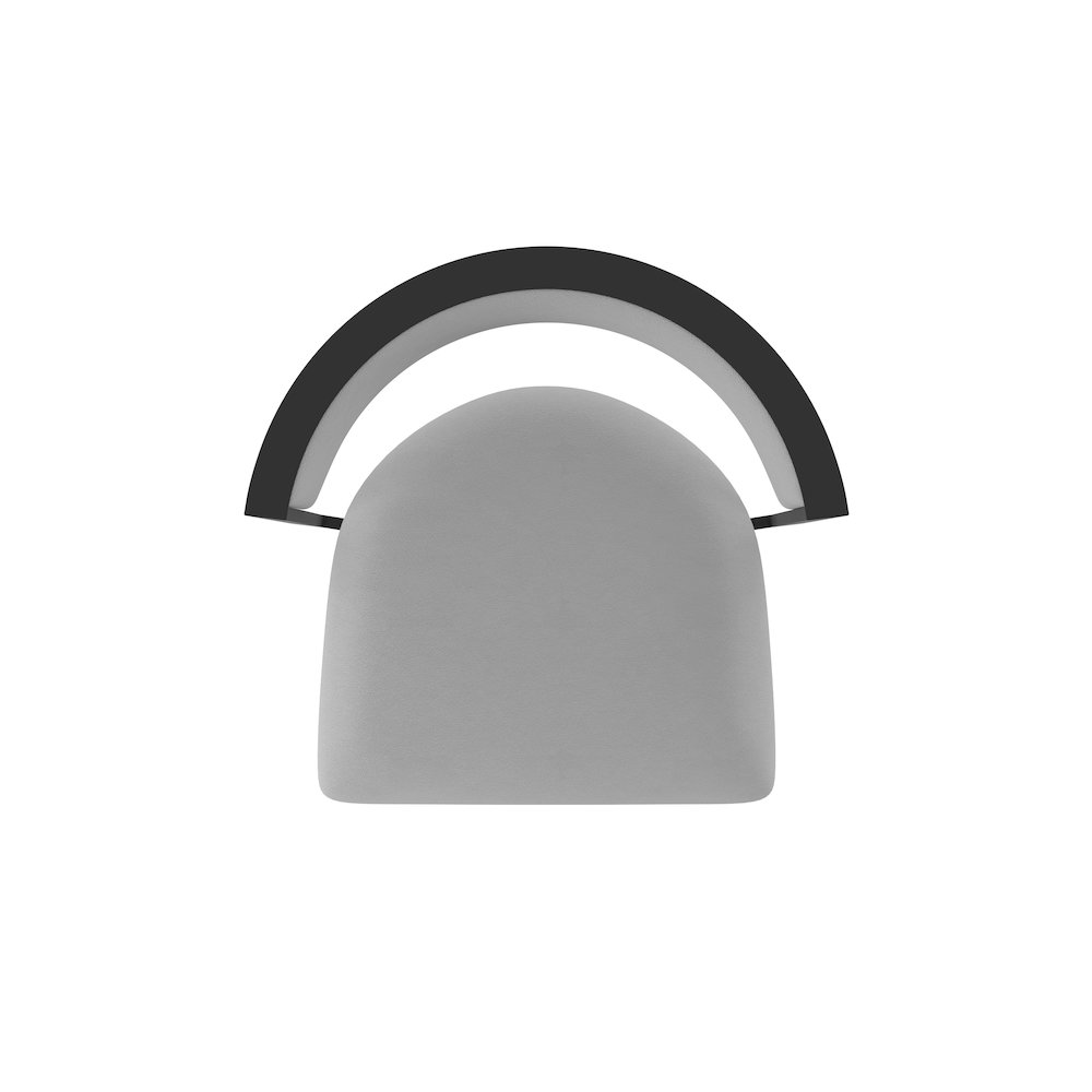 Swivel Counter Stool with Black Wrinkle Finish and Canter Folkstone Grey Seat. Picture 3