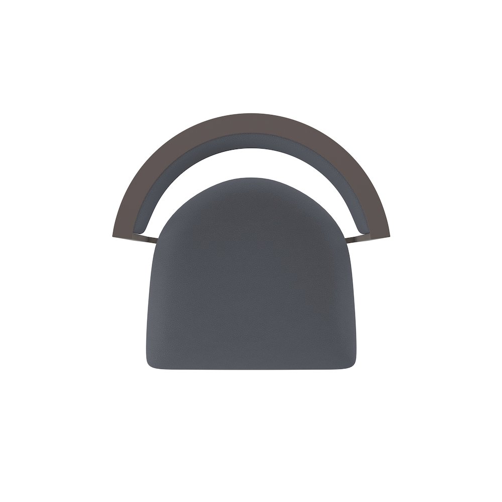 Swivel Counter Stool with Bronze Finish and Canter Storm Seat and Back. Picture 3