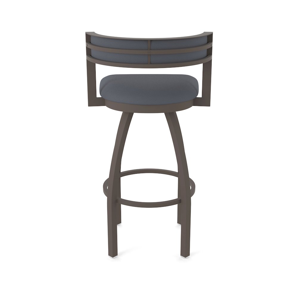 Swivel Counter Stool with Bronze Finish and Canter Storm Seat and Back. Picture 6