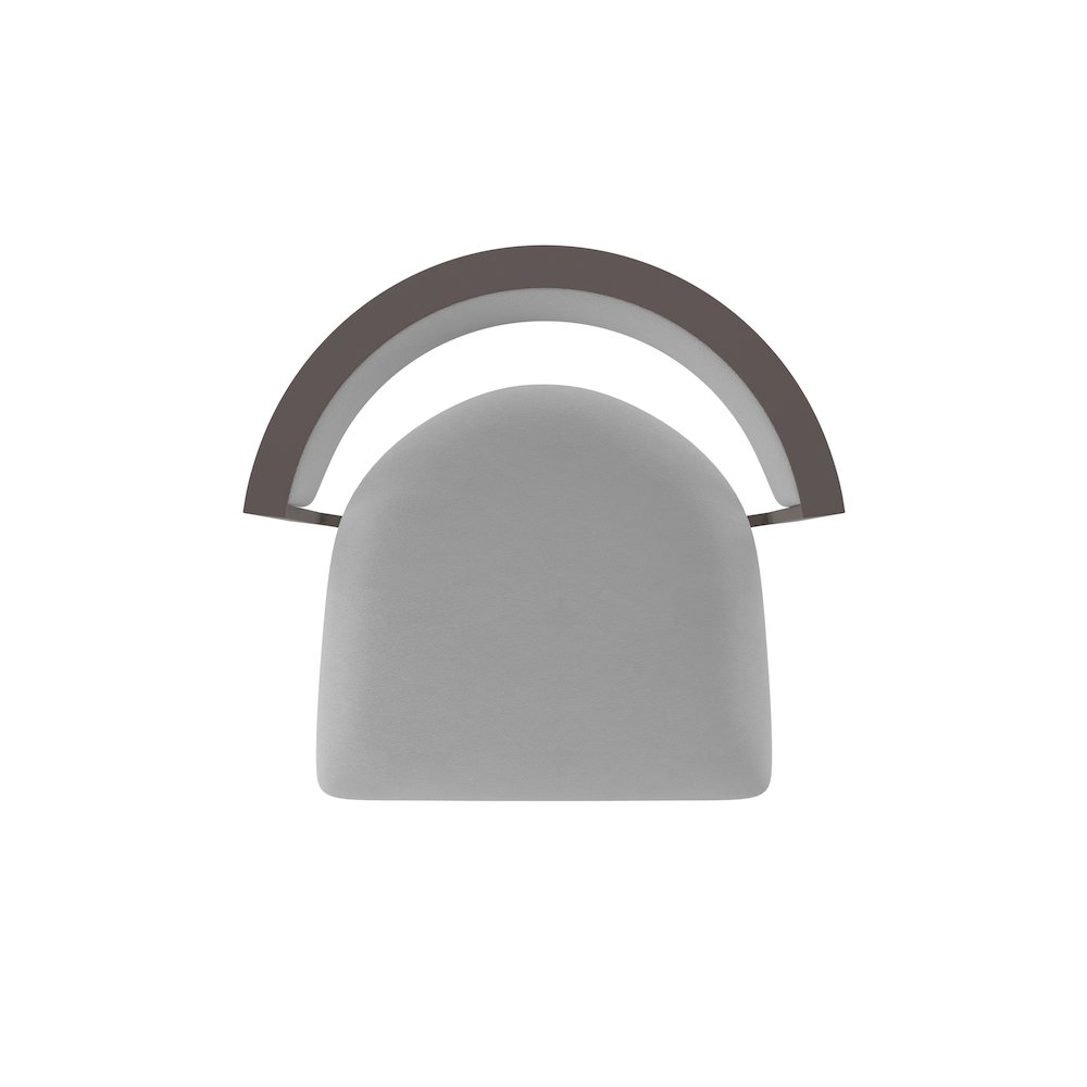 Swivel Counter Stool with Bronze Finish and Canter Folkstone Grey Seat and Back. Picture 3