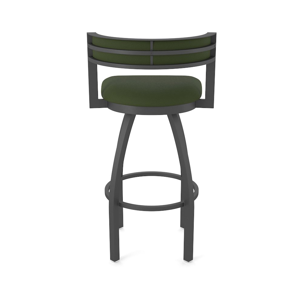 Swivel Counter Stool with Pewter Finish and Canter Pine Seat and Back. Picture 6