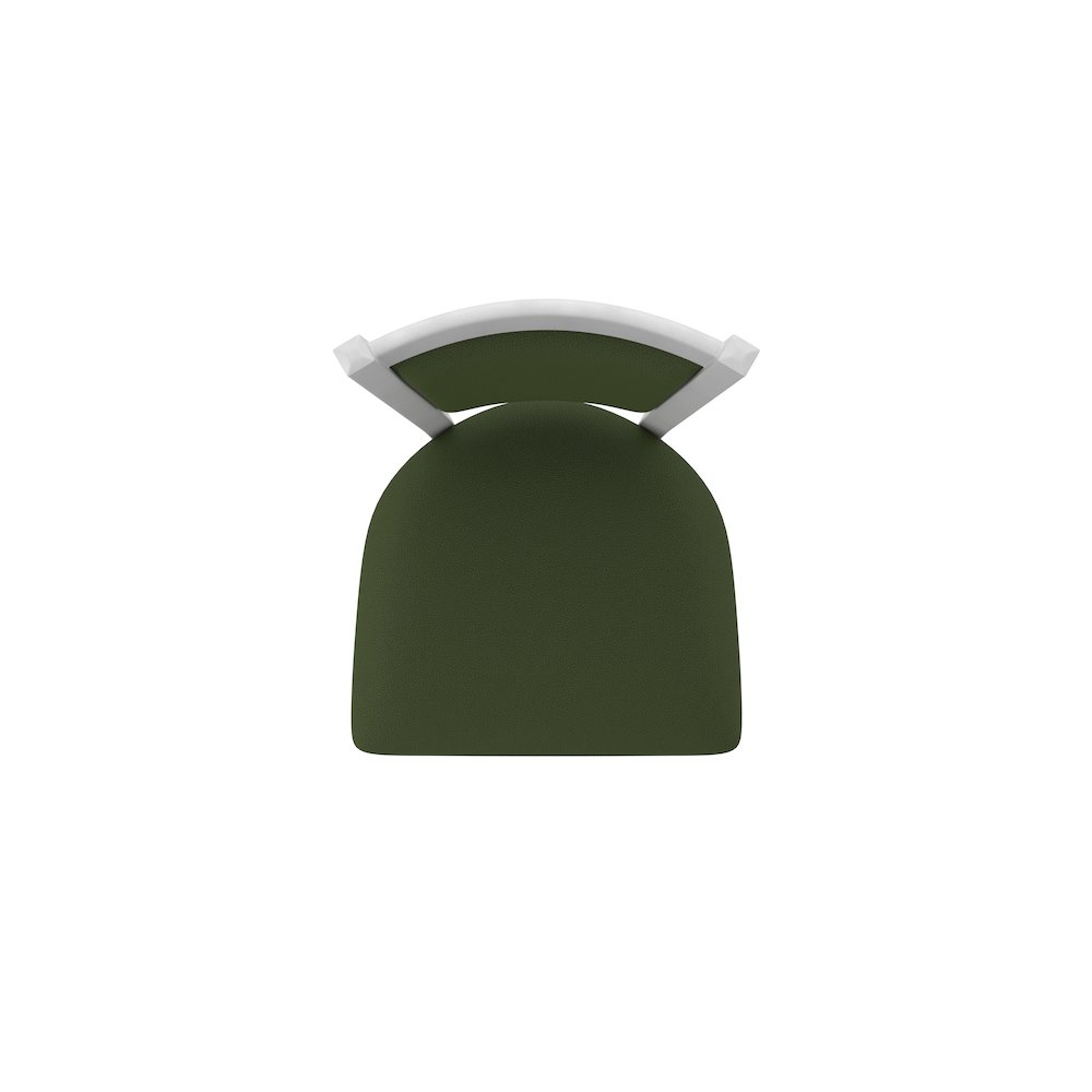 Swivel Counter Stool with Anodized Nickel Finish and Canter Pine Seat and Back. Picture 3