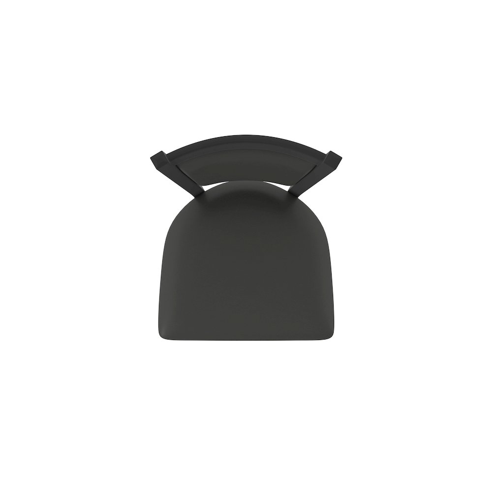 Swivel Counter Stool with Black Wrinkle Finish and Canter Iron Seat and Back. Picture 3