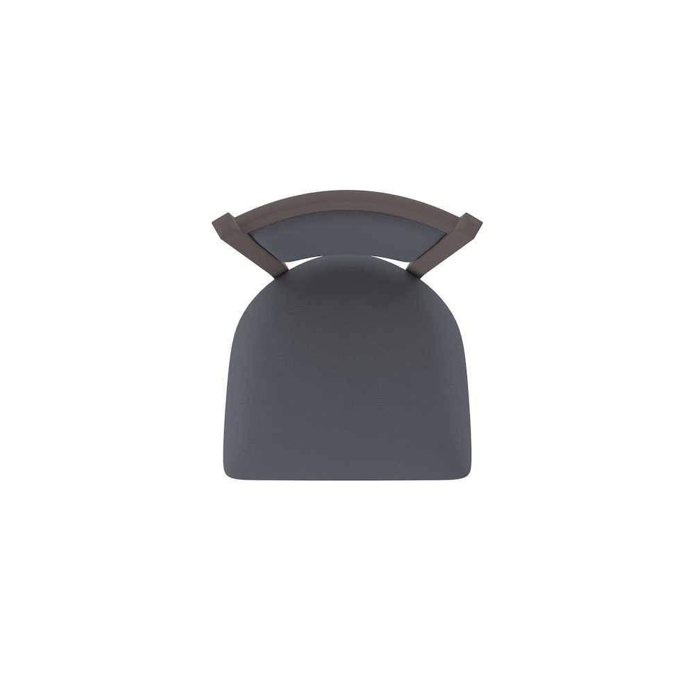 Swivel Counter Stool with Bronze Finish and Canter Storm Seat and Back. Picture 3