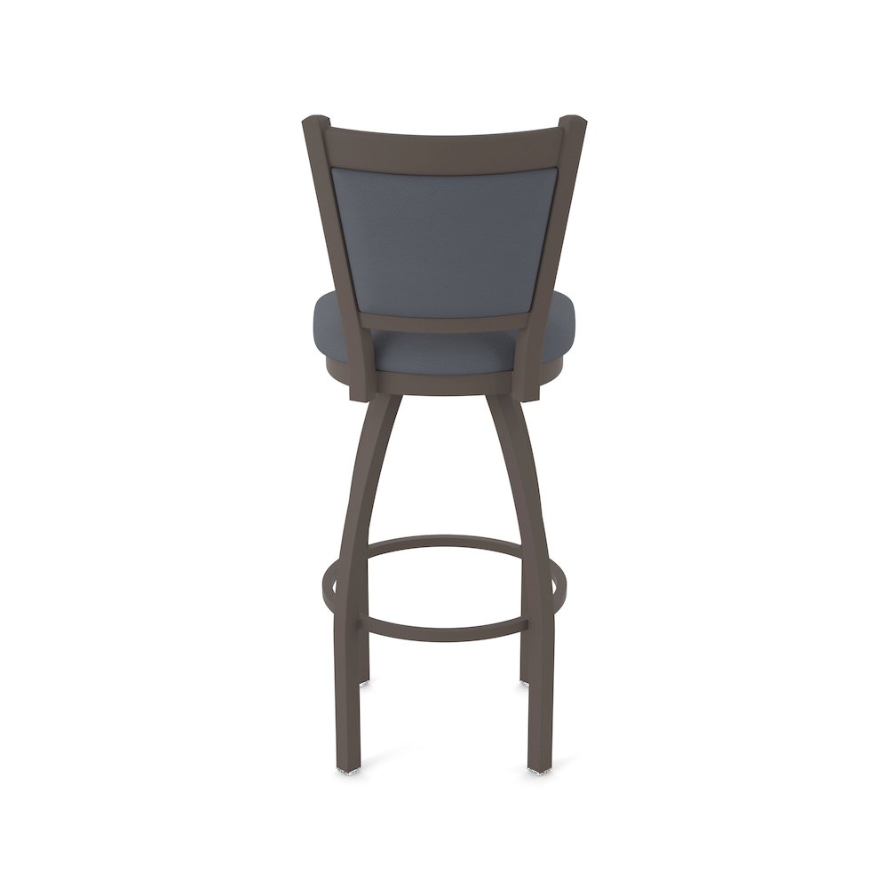 Swivel Counter Stool with Bronze Finish and Canter Storm Seat and Back. Picture 6