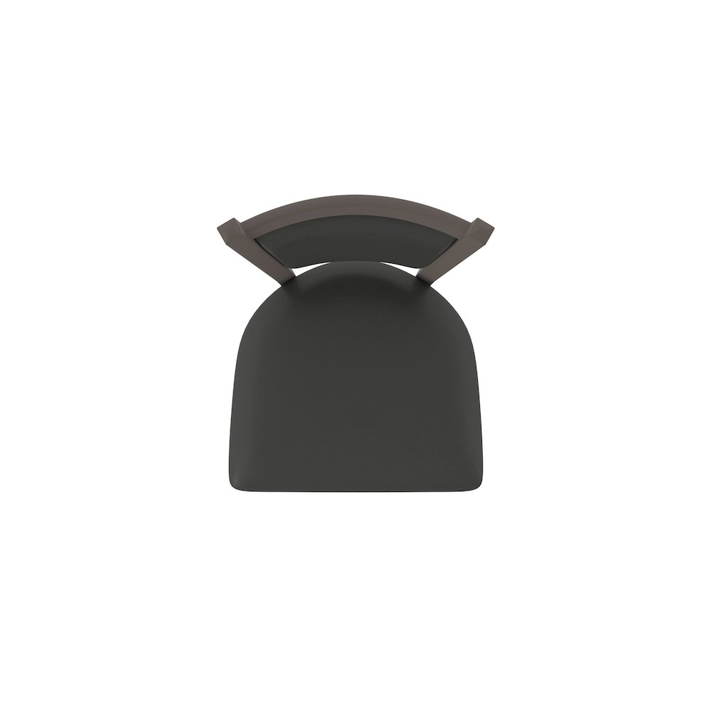 Swivel Counter Stool with Bronze Finish and Canter Iron Seat and Back. Picture 3