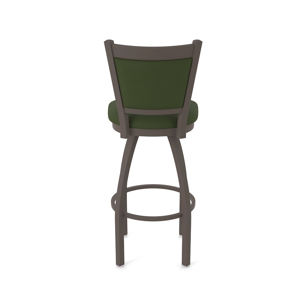Swivel Counter Stool with Bronze Finish and Canter Pine Seat and Back. Picture 6