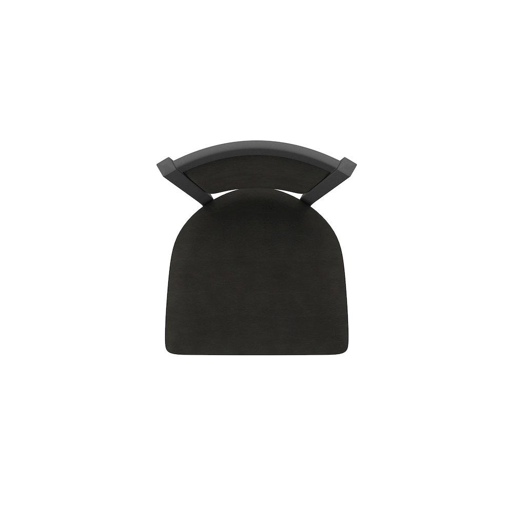 Swivel Counter Stool with Pewter Finish and Canter Espresso Seat and Back. Picture 3