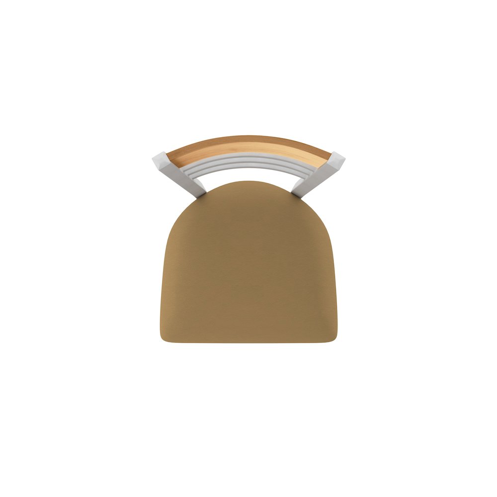 25" Swivel Counter Stool, Anodized Nickel Finish, Medium Back. Picture 3