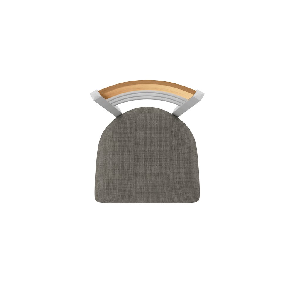 25" Swivel Counter Stool, Anodized Nickel Finish, Medium Back. Picture 3