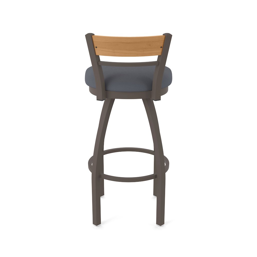 25" Swivel Counter Stool, Bronze Finish, Medium Back, Canter Storm Seat. Picture 6