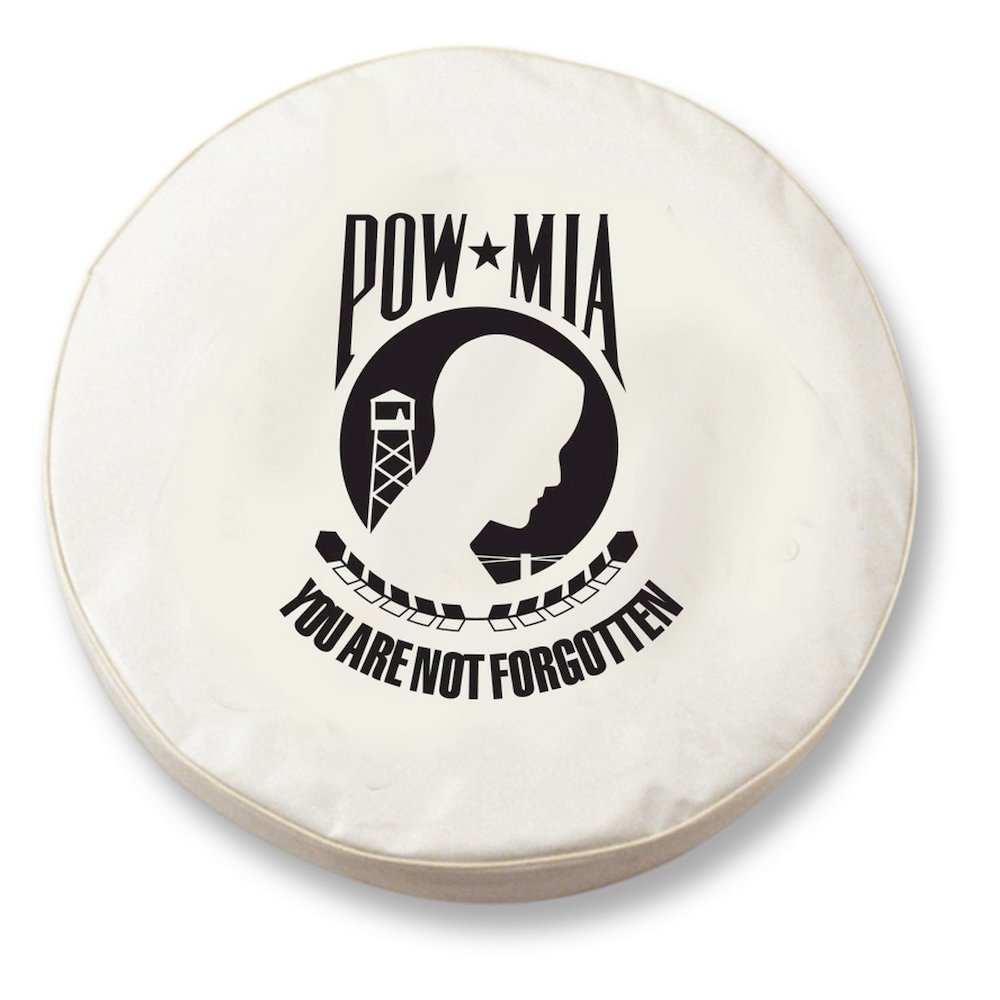 25 1/2 x 8 POW/MIA Tire Cover. Picture 1