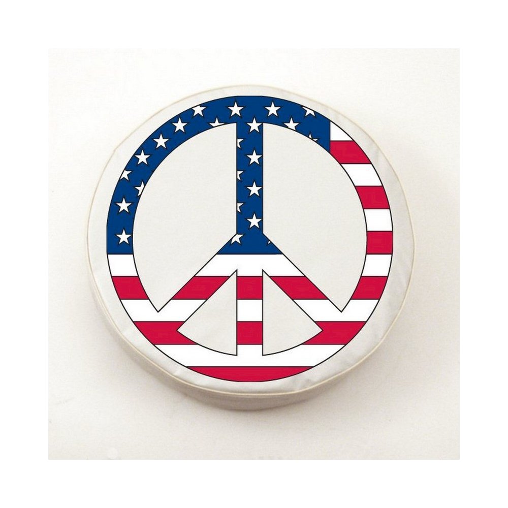 USA Peace Sign Tire Cover. Picture 1