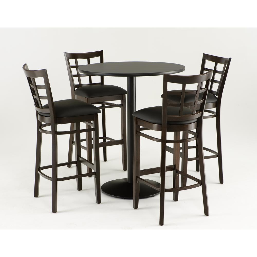 3130 25" Counter Stool with Natural Finish and Graph Anchor Seat. Picture 2