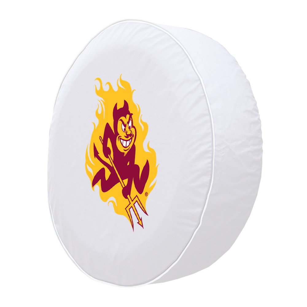 21 1/2 x 8 Arizona State Tire Cover with Sparky Logo. Picture 2