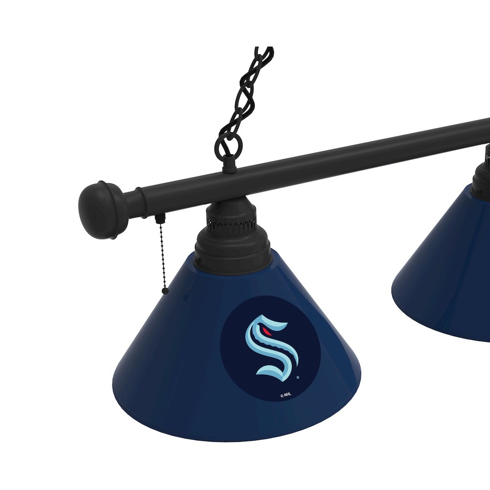 Seattle Kraken 3 Shade Billiard Light BL3BKSeaKrk. Picture 2