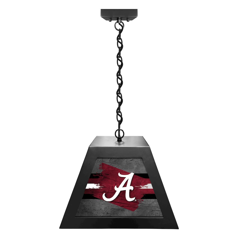University of Alabama (Script A) Pendant Box Light. Picture 1