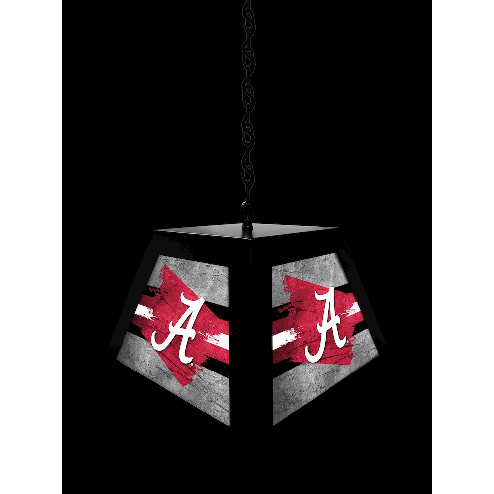 University of Alabama (Script A) Pendant Box Light. Picture 4