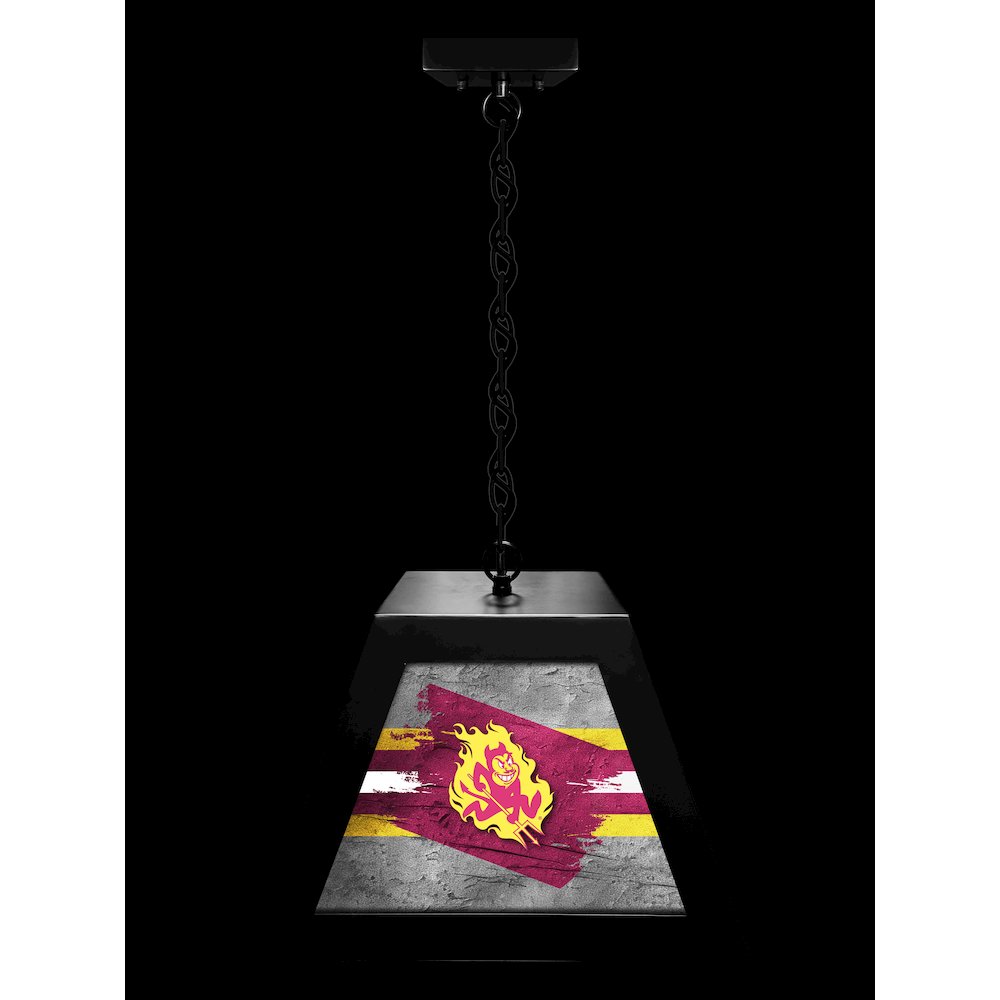Arizona State University (Sparky) Pendant Box Light. Picture 3